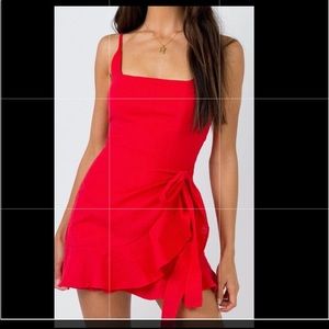 PRINCESS POLLY red mini dress